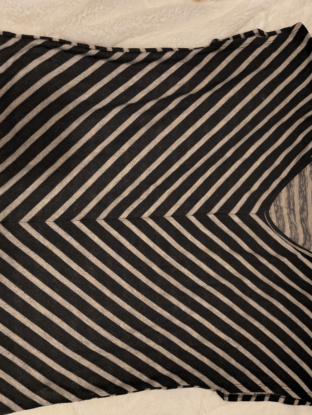 crosby. Black and Gray Diagonal Stripe Short Sleeve Tee